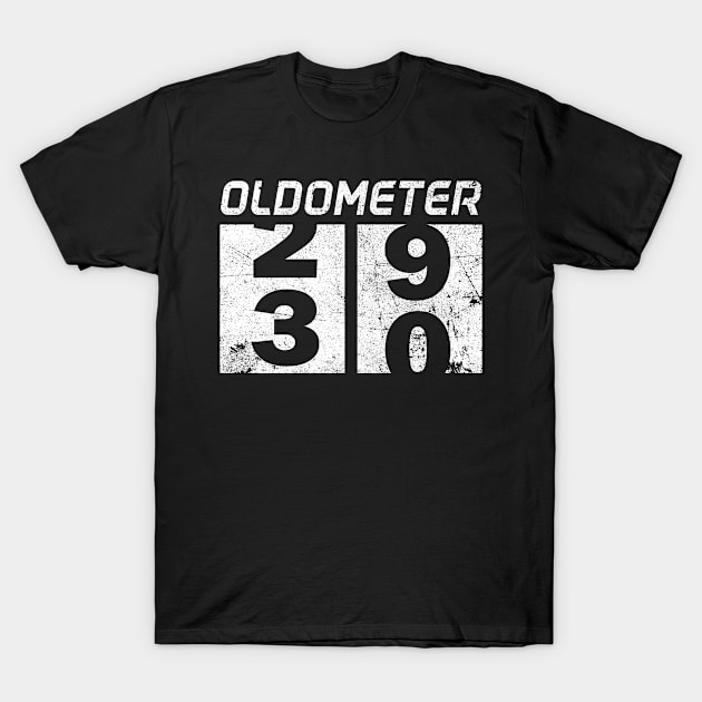 Oldometer 29-30 Awesome Since 1991 Funny 30th Birthday Gift T-Shirt by Kens Shop